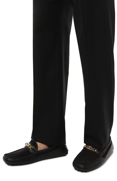 Кожаные мокасины GUCCI, арт. 730149/AABBN, фото 3