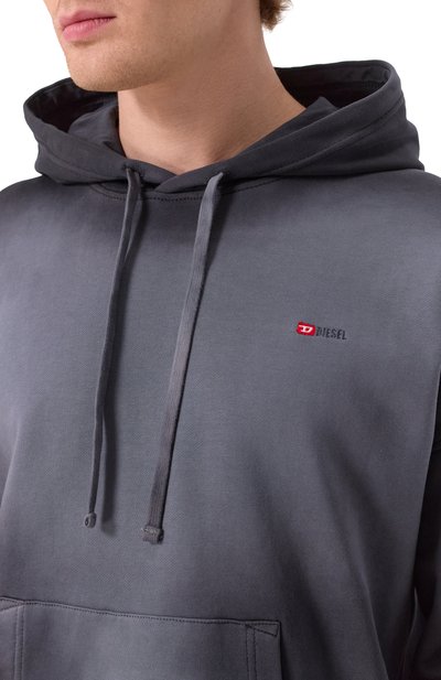 Хлопковое худи DIESEL, арт. A17649/0PKAM, фото 5
