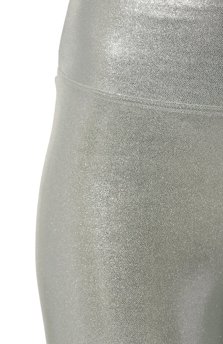 Женские легинсы HEROINE SPORT серебряного цвета, арт. HS-4019. | Фото 5 (Женское Кросс-КТ: Леггинсы-одежда, Леггинсы-спорт; Длина (брюки, джинсы): Стандартные; Материал внешний: Синтетический материал; Материал сплава: Проставлено; Стили: Спорт-шик; Драгоценные камни: Проставлено)