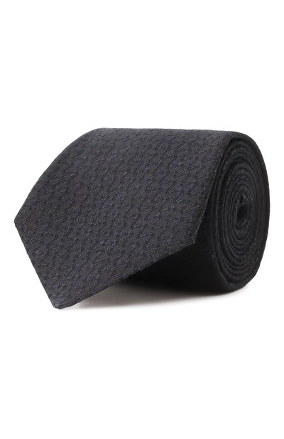 Мужской галстук из шелка и льна CANALI, арт. 18/HJ04289