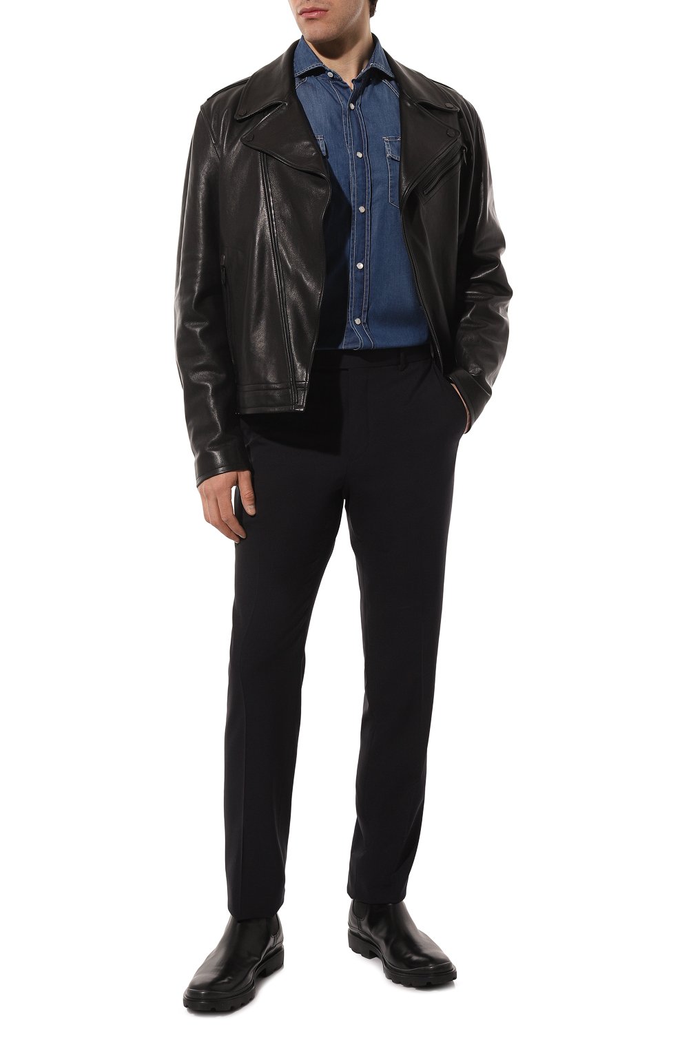 Джинсовая рубашка BRUNELLO CUCINELLI, арт. MR683B2036, фото 2