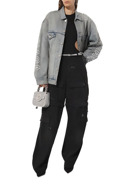 Джинсовая куртка BALENCIAGA голубого цвета по цене 370500 руб., арт. 767949/TDW14, фото 2 Джинсовая куртка BALENCIAGA, арт. 767949/TDW14, фото 2