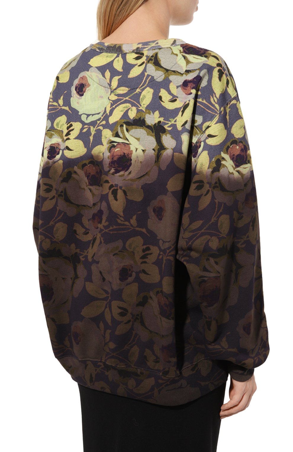 Хлопковый свитшот DRIES VAN NOTEN фиолетового цвета по цене 57850 руб., арт. 232-011127-7643, фото 4 Хлопковый свитшот DRIES VAN NOTEN, арт. 232-011127-7643, фото 4