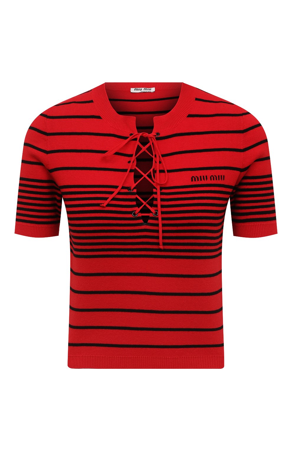 Хлопковый пуловер MIU MIU, арт. MML566-10KB-F0927, фото 1