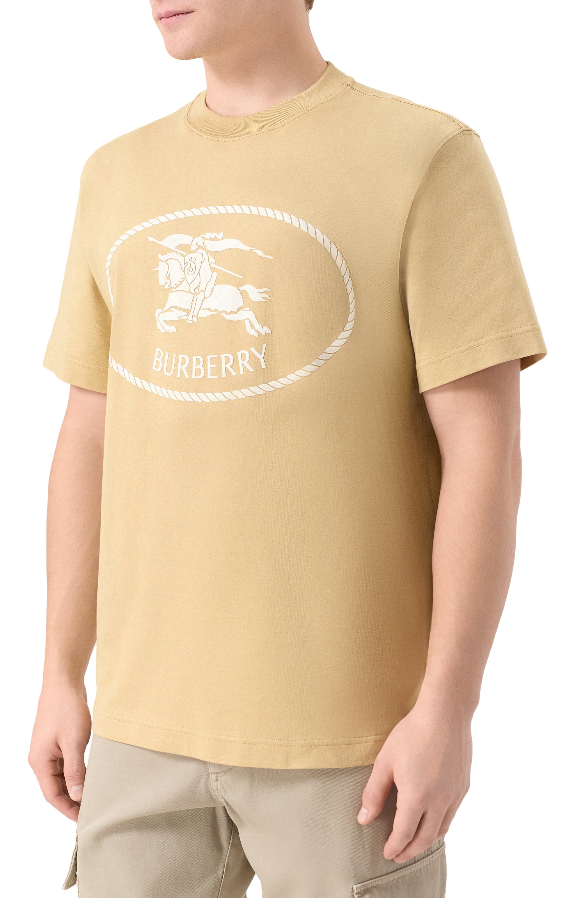 Хлопковая футболка BURBERRY, арт. 8112805, фото 3