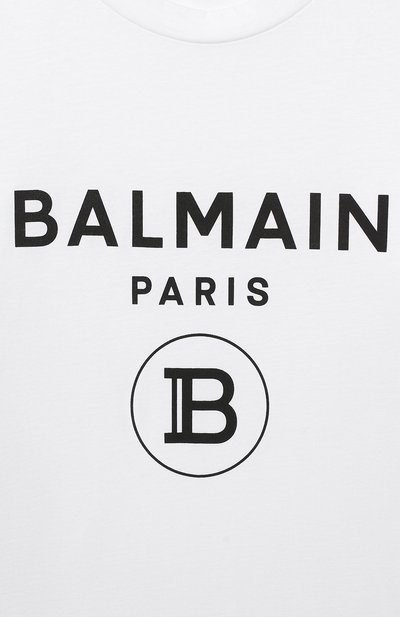 Хлопковая футболка BALMAIN, арт. 6N8561/NX290/4-10, фото 3