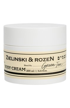 Крем для тела в банке зеленый чай (200ml) ZIELINSKI&ROZEN бесцветного цвета, арт. 7290116441528 | Фото 1 (Назначение: Для тела; Региональные ограничения белый список (Axapta Mercury): Не проставлено; Нос: Не проставлено; Тип продукта: Кремы)