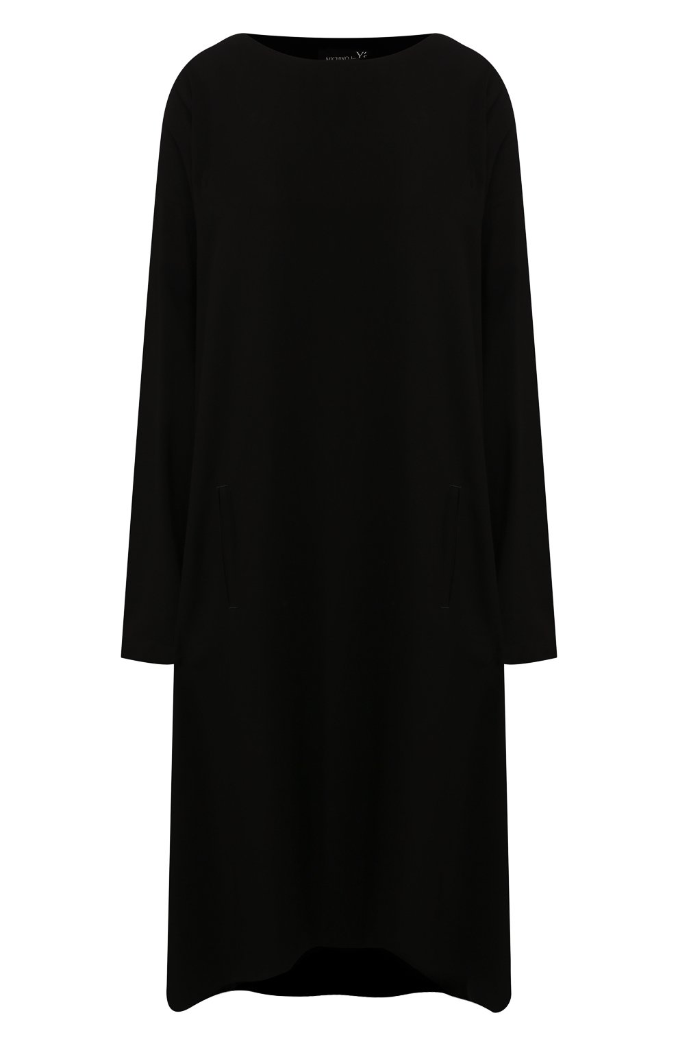 Платье из вискозы YOHJI YAMAMOTO черного цвета по цене 59300 руб., арт. YC-D32-201, фото 1 Платье из вискозы YOHJI YAMAMOTO, арт. YC-D32-201, фото 1