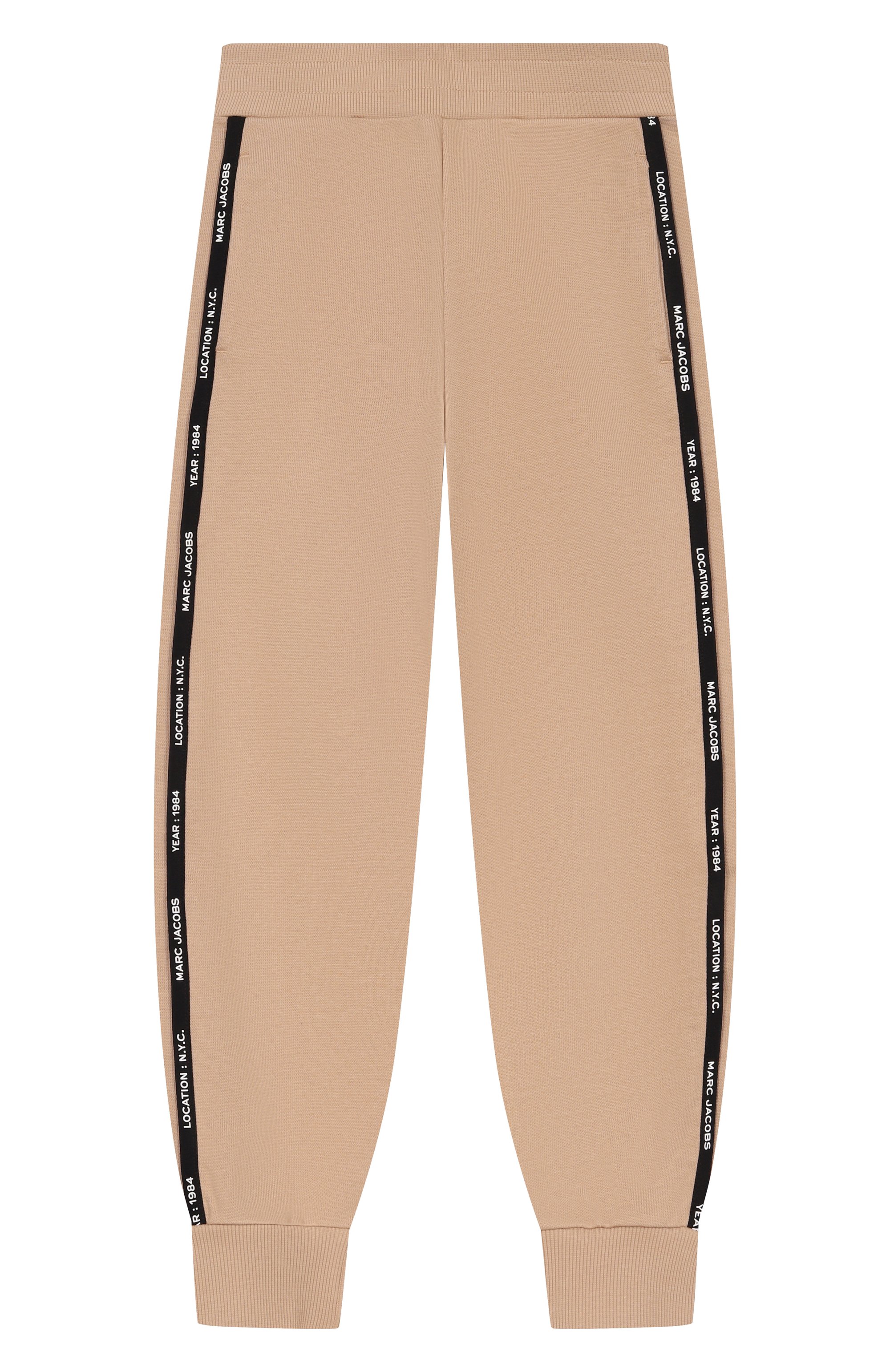 Хлопковые джоггеры MARC JACOBS (THE) бежевого цвета по цене 14950 руб., арт. W60805, фото 1 Хлопковые джоггеры MARC JACOBS (THE), арт. W60805, фото 1