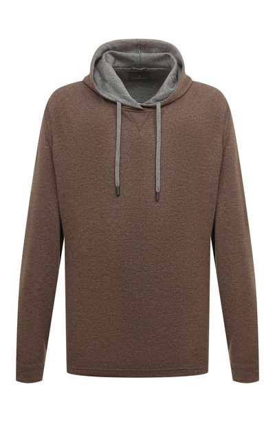 Мужской худи из хлопка и кашемира CAPOBIANCO, арт. 17M433.LB00./58