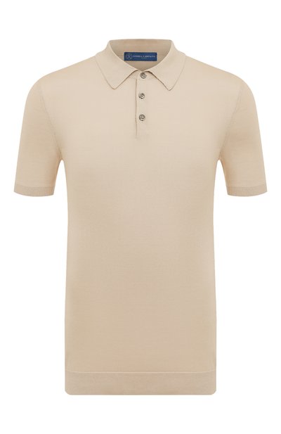 Поло из хлопка и шелка ANDREA CAMPAGNA, арт. P22-111, фото 1