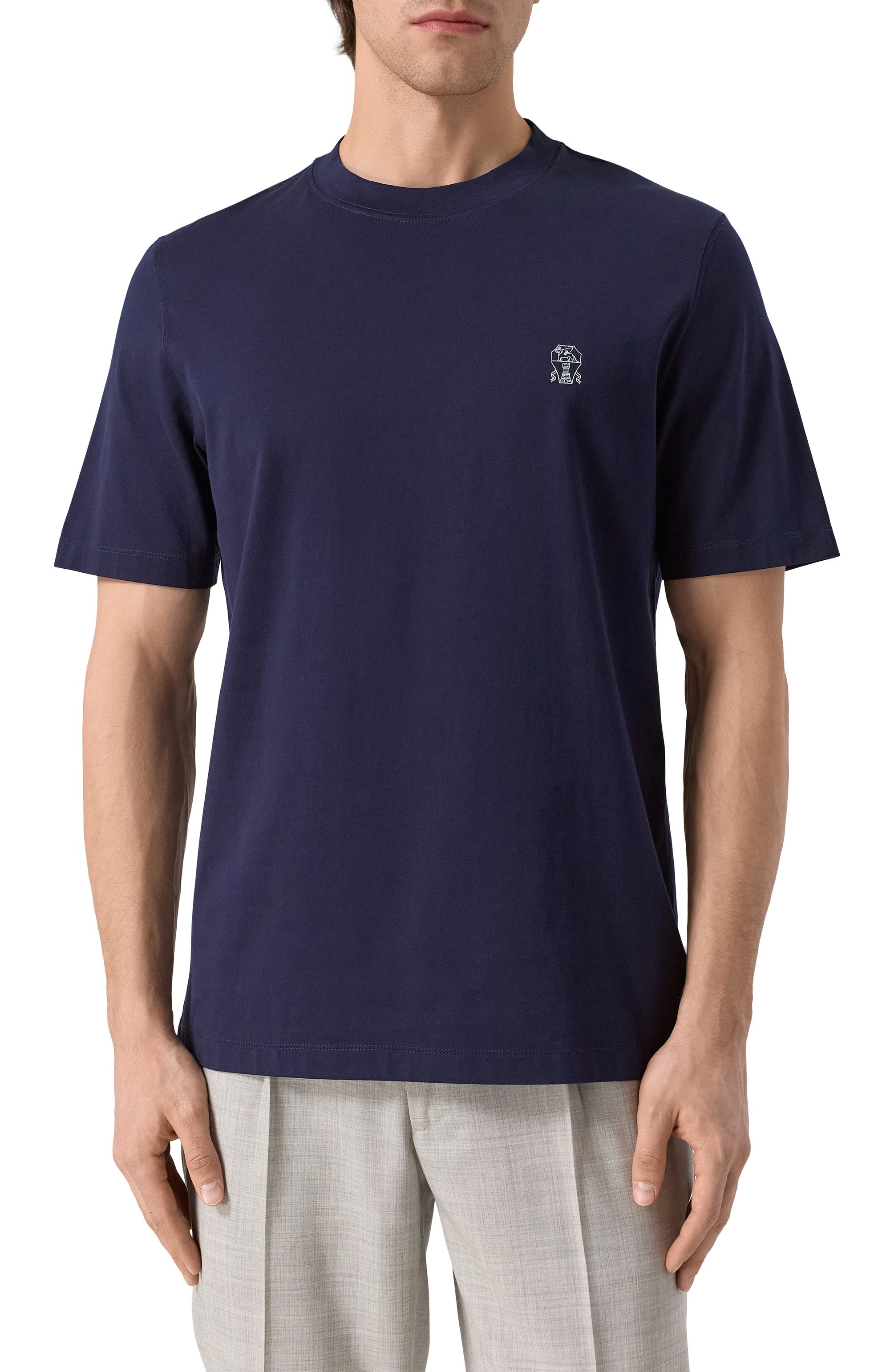 Хлопковая футболка BRUNELLO CUCINELLI, арт. M0B138440, фото 3