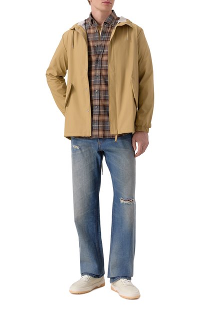 Плащ RAINS бежевого цвета по цене 17550 руб., арт. RA18010, фото 2 Плащ RAINS, арт. RA18010, фото 2