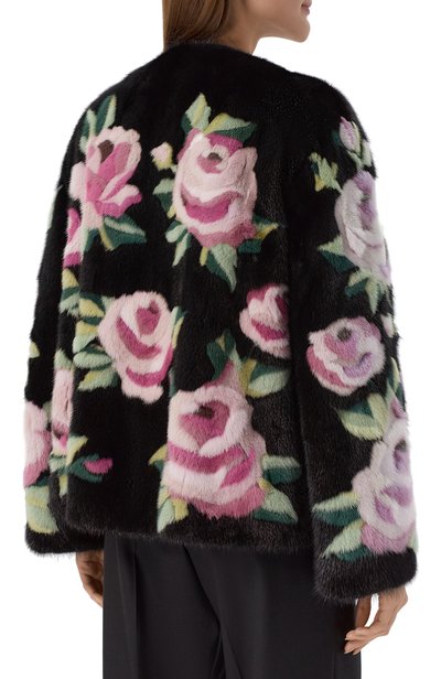 Шуба из норки DOLCE & GABBANA черного цвета по цене 4130000 руб., арт. F28FFF/FUPLH, фото 4 Шуба из норки DOLCE & GABBANA, арт. F28FFF/FUPLH, фото 4
