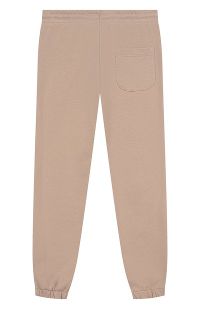 Хлопковые джоггеры MSGM KIDS бежевого цвета по цене 8995 руб., арт. S5MSJUFP059, фото 2 Хлопковые джоггеры MSGM KIDS, арт. S5MSJUFP059, фото 2