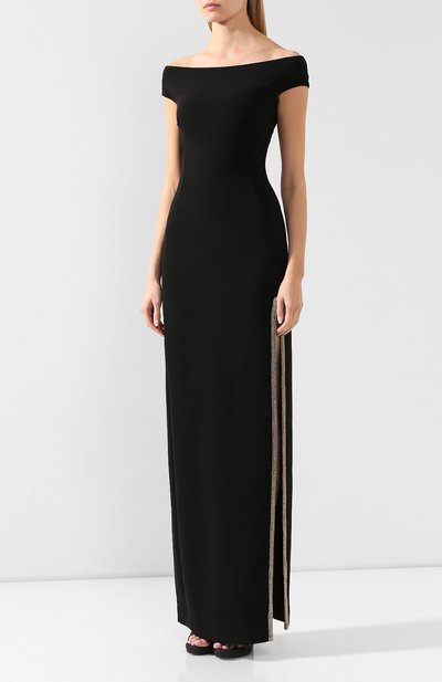 Платье-макси STELLA MCCARTNEY черного цвета по цене 318000 руб., арт. 581517/SNA28, фото 3 Платье-макси STELLA MCCARTNEY, арт. 581517/SNA28, фото 3