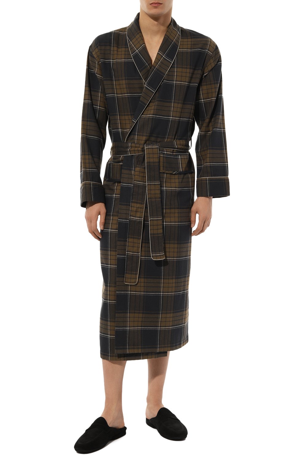 Халат из хлопка и шерсти ZIMMERLI, арт. 4600-75143, фото 2