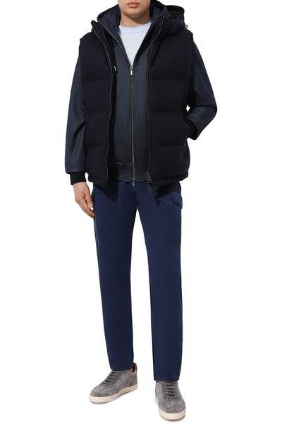 Пуховый жилет BRIONI темно-синего цвета по цене 435500 руб., арт. SUPB0L/0A604, фото 2 Пуховый жилет BRIONI, арт. SUPB0L/0A604, фото 2