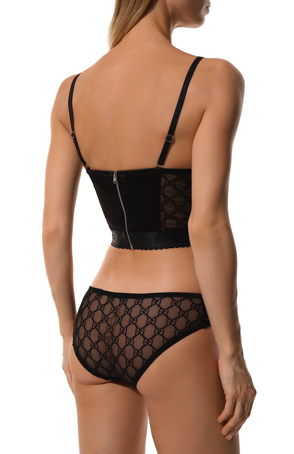 Шелковый корсет GUCCI черного цвета по цене 163500 руб., арт. 712896/XUAFF, фото 3 Шелковый корсет GUCCI, арт. 712896/XUAFF, фото 3