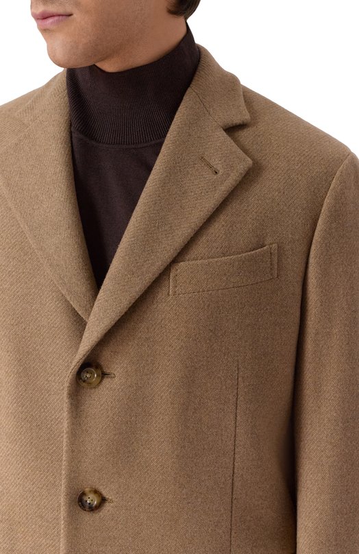 Шерстяное пальто Boglioli C54014/FB5712 Бежевый  C54014/FB5712 Фото 5