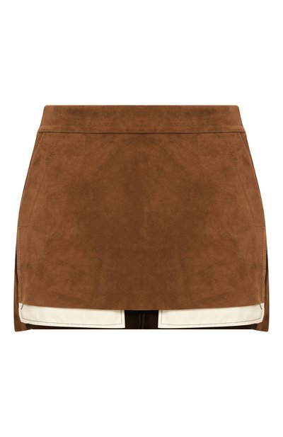 Женская замшевая юбка RICK OWENS, арт. RP02E4371/LCS