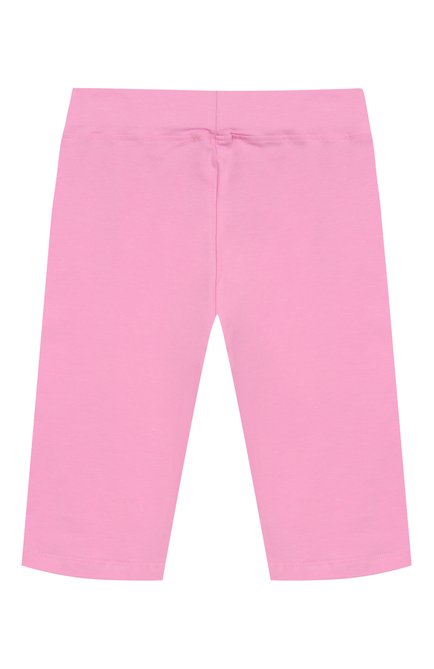 Детские хлопковые легинсы MSGM KIDS розового цвета, арт. S5MSJGCL087 | Фото 2 (Материал сплава: Проставлено; Материал внешний: Хлопок; Нос: Не проставлено)