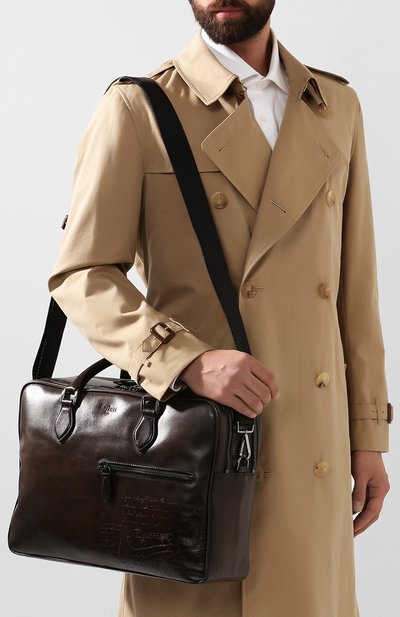 Кожаная сумка для ноутбука BERLUTI, арт. M149253, фото 5