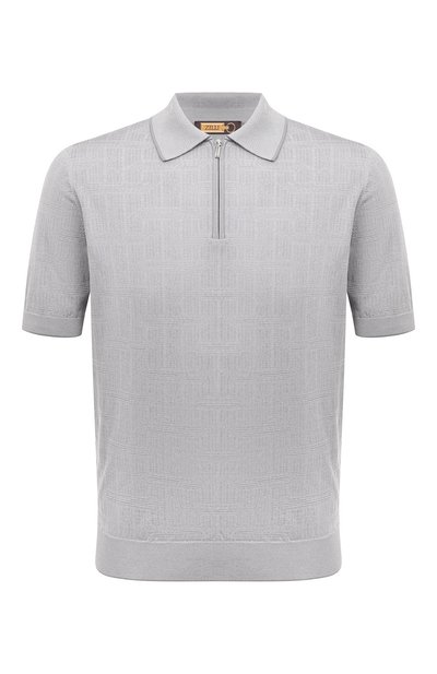 Мужская поло из хлопка и шелка ZILLI, арт. MBZ-PZ112-REGI1/MC01