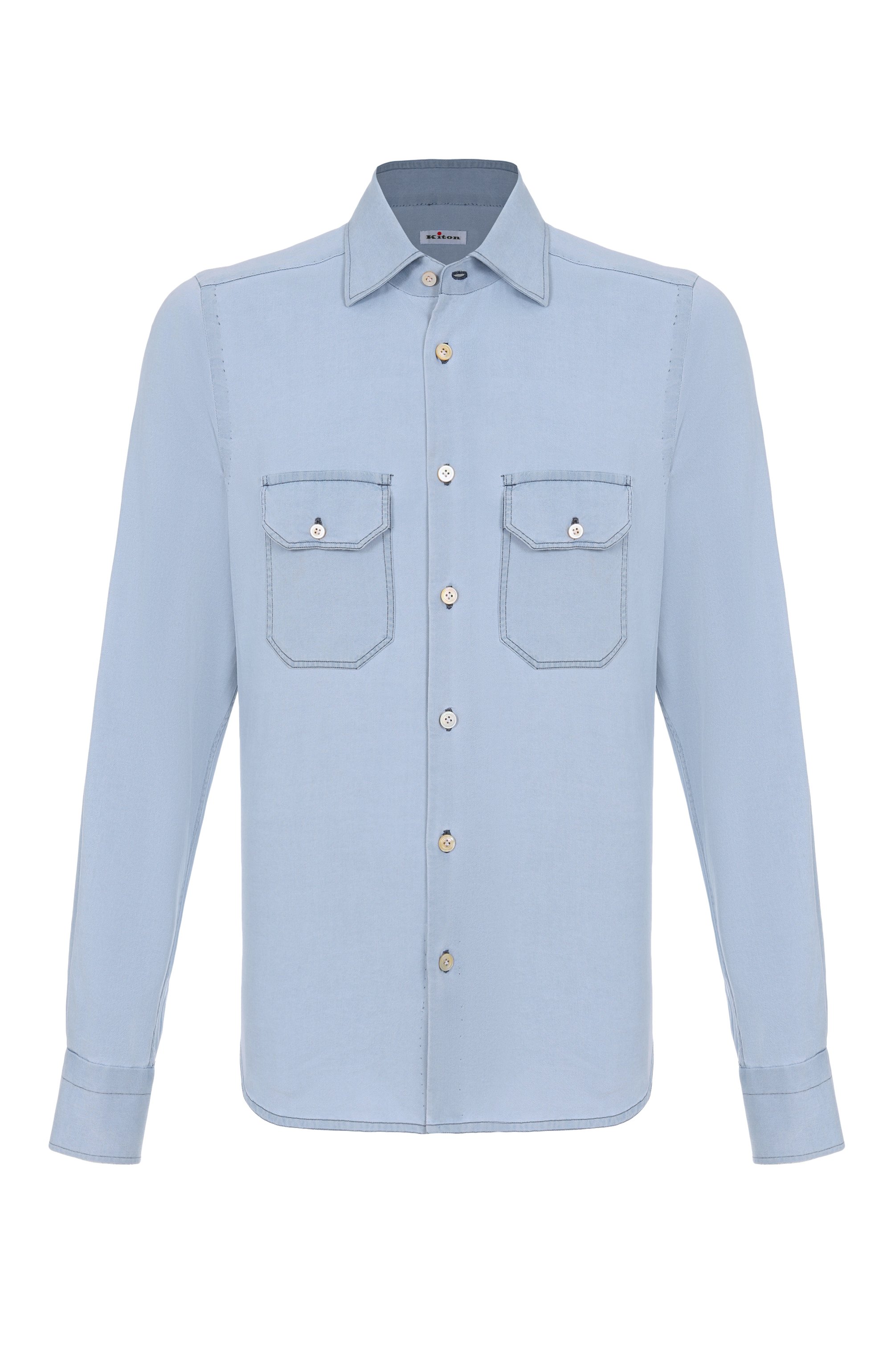 Джинсовая рубашка KITON, арт. UCWMH0922603, фото 1
