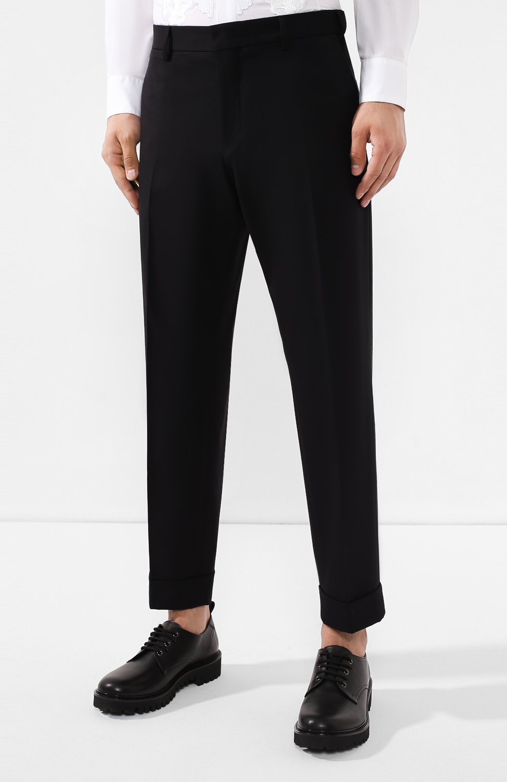 Брюки из смеси хлопка и шерсти DRIES VAN NOTEN, арт. 192-20932-8285, фото 3