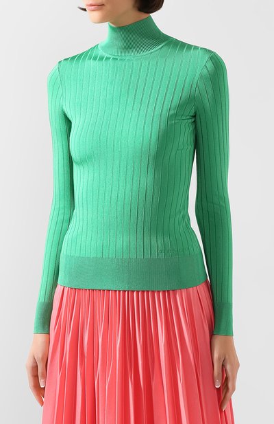 Водолазка из вискозы GIVENCHY зеленого цвета по цене 68200 руб., арт. BW909C4Z5V, фото 3 Водолазка из вискозы GIVENCHY, арт. BW909C4Z5V, фото 3