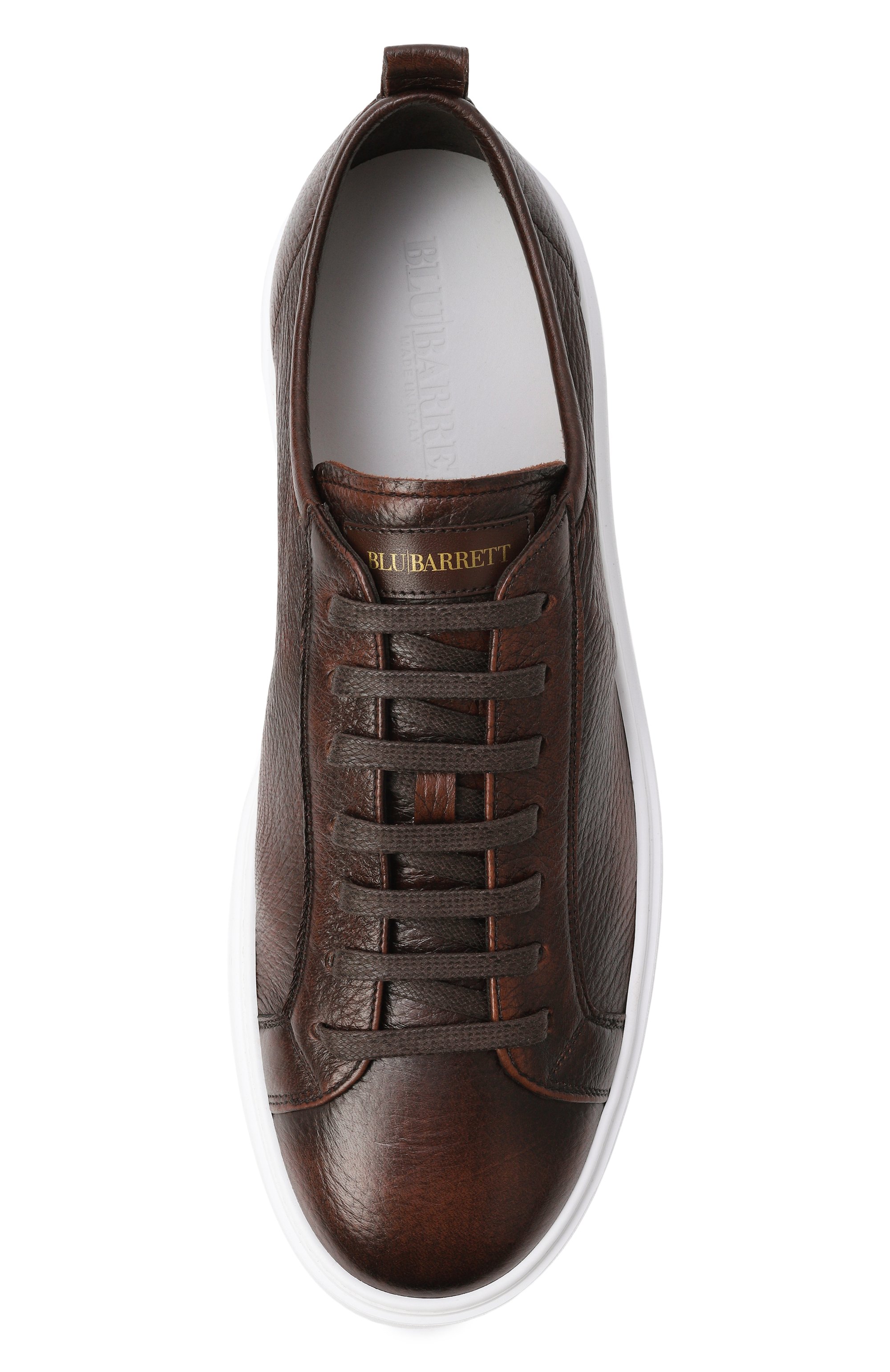 Кожаные кеды foley BLU BARRETT темно-коричневого цвета по цене 59350 руб., арт. F0LEY-14036.1/CERV0 ASP0RT, фото 5 Кожаные кеды foley BLU BARRETT, арт. F0LEY-14036.1/CERV0 ASP0RT, фото 5