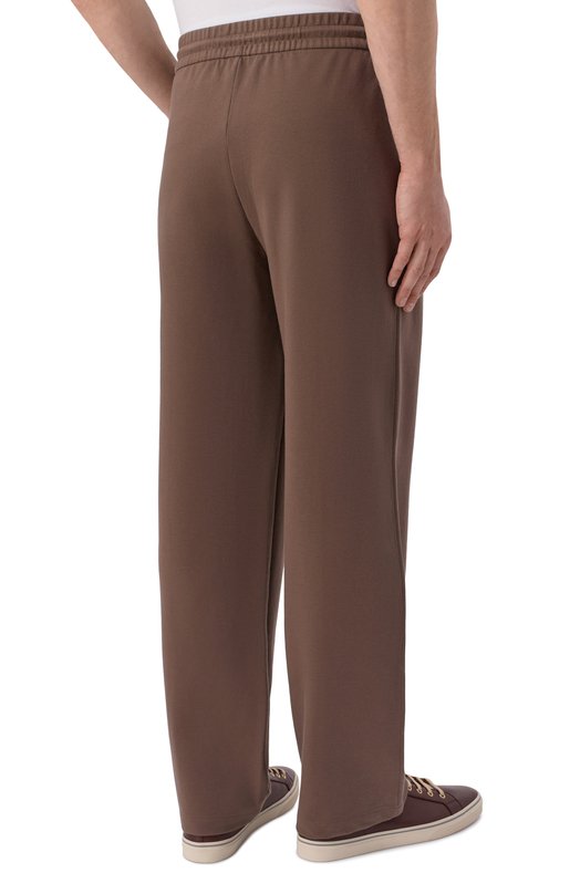 Хлопковые брюки 12 STOREEZ 136582 Коричневый  136582 Фото 4