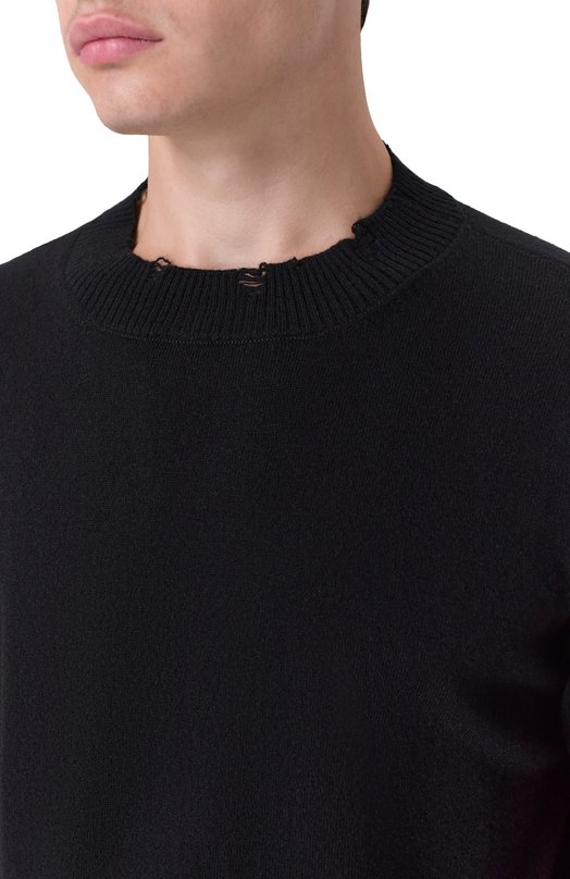 Джемпер из шерсти и кашемира Andrea Ya'aqov 25MMAG10/CASHMERE W00L Чёрный  25MMAG10/CASHMERE W00L Фото 5