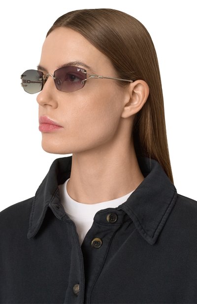 Солнцезащитные очки VINTAGE FRAMES, арт. ASPEN 24KT WHITE G0LD/ARMY GREEN, фото 3