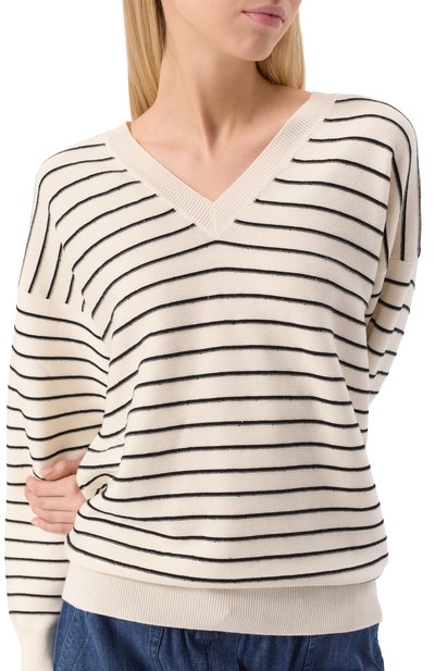 Пуловер из хлопка и шелка LORENA ANTONIAZZI, арт. P25115VM53A/3039, фото 5