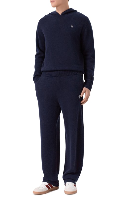 Брюки из кашемира и шерсти Sporty and Rich PA05962302BL106 Синий  PA05962302BL106 Фото 2