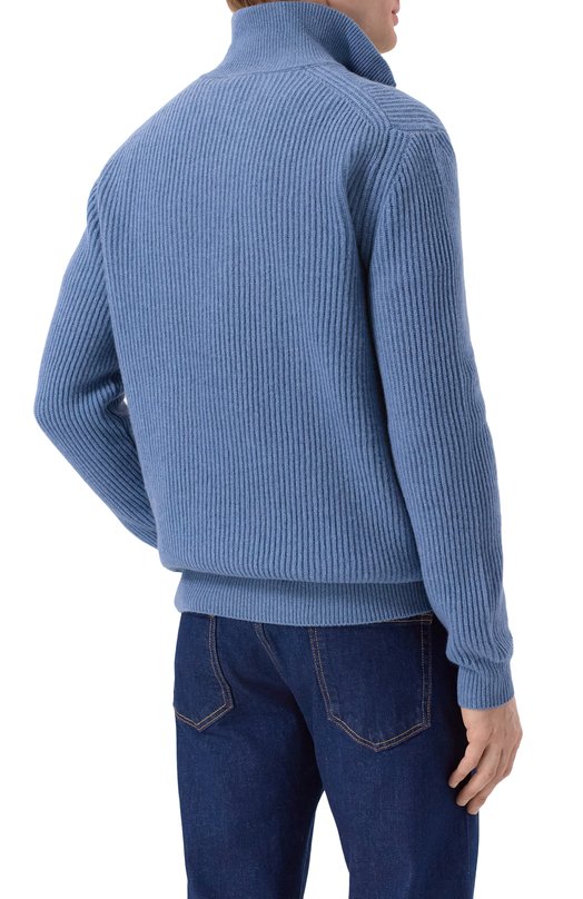 Шерстяной свитер Andrea Campagna M5625-6141 Голубой  M5625-6141 Фото 4