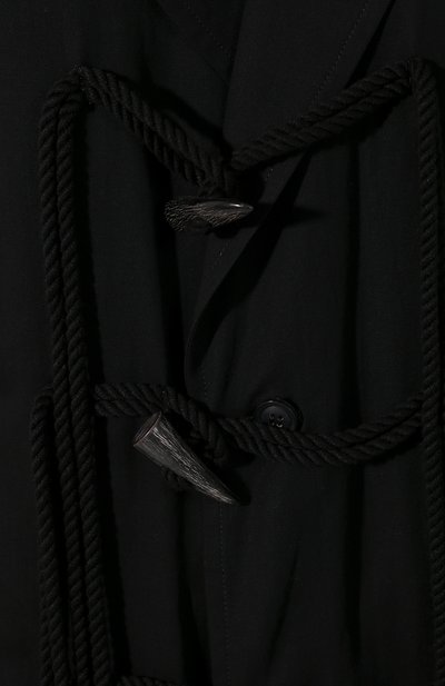 Хлопковая рубашка YOHJI YAMAMOTO черного цвета по цене 138500 руб., арт. NN-C51-003, фото 5 Хлопковая рубашка YOHJI YAMAMOTO, арт. NN-C51-003, фото 5