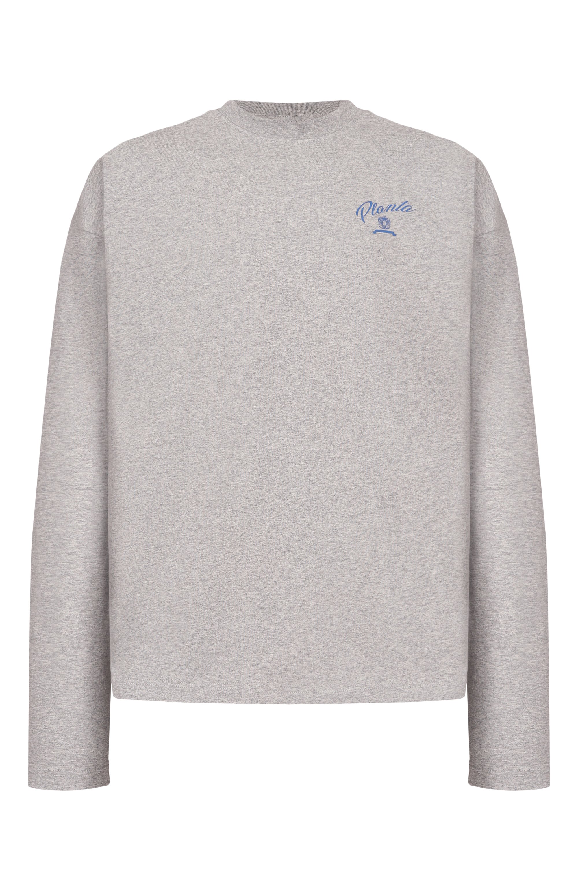 Хлопковый лонгслив PLANTA ROSA, арт. PR/L01.1/EMBLEM-BLUE/220, фото 1