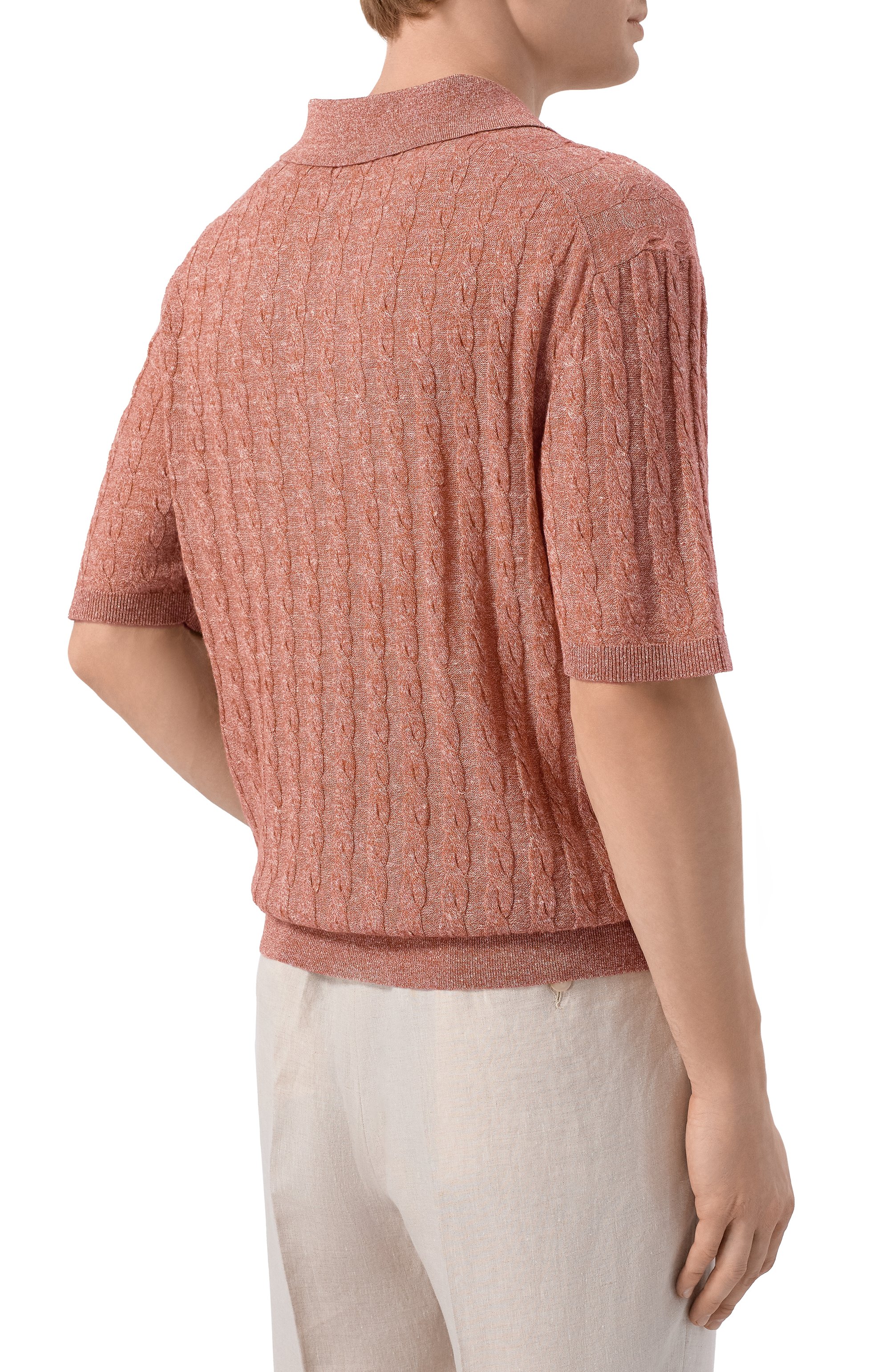 Поло из шерсти и льна 12 STOREEZ, арт. 137217, фото 4