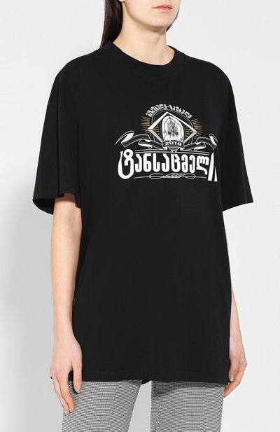 Хлопковая футболка VETEMENTS, арт. USS197071/W, фото 3
