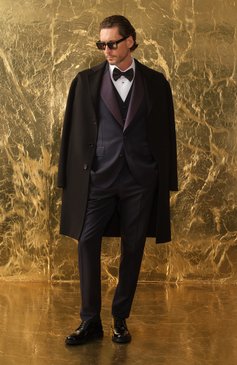 Мужской шелковый галстук-бабочка GIORGIO ARMANI черного цвета, арт. 360031/8P998 | Фото 5 (Материал: Текстиль, Шелк; Нос: Не проставлено; Материал сплава: Проставлено; Автоматизация Diginetica: Не назначено)