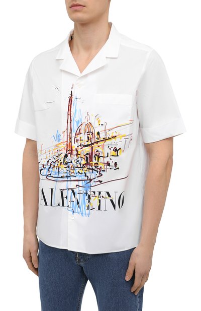 Хлопковая рубашка VALENTINO, арт. VV3AA76971J, фото 3