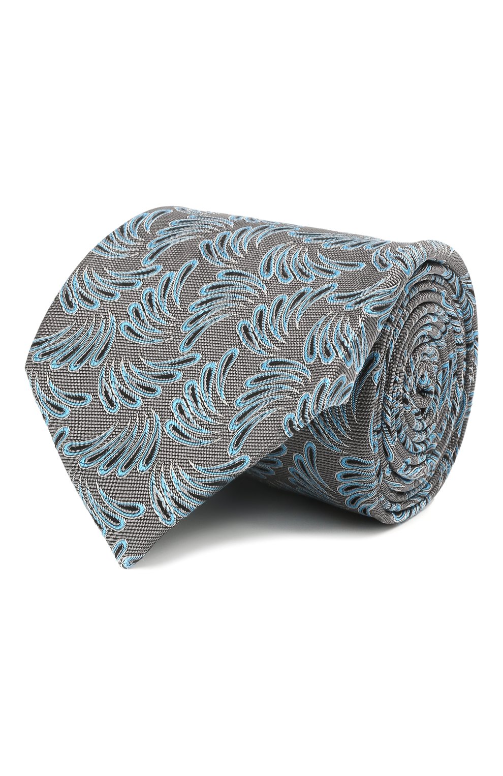 Шелковый галстук LANVIN серого цвета по цене 13950 руб., арт. 2089/TIE, фото 1 Шелковый галстук LANVIN, арт. 2089/TIE, фото 1
