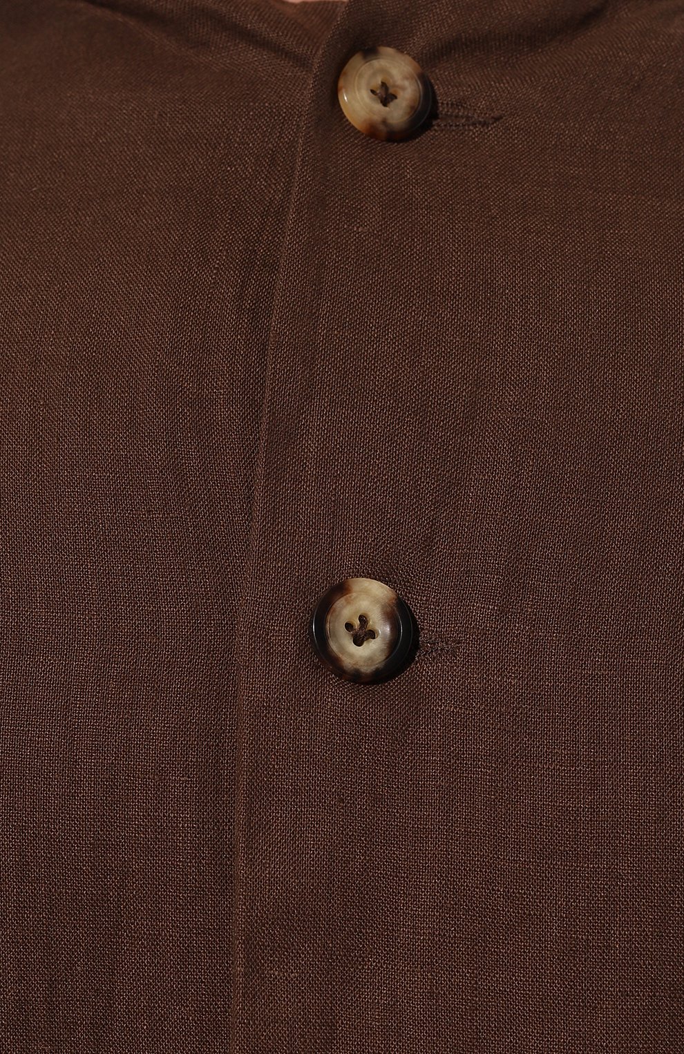 Льняная рубашка KITON коричневого цвета по цене 67900 руб., арт. UMCLUCAH08838, фото 5 Льняная рубашка KITON, арт. UMCLUCAH08838, фото 5