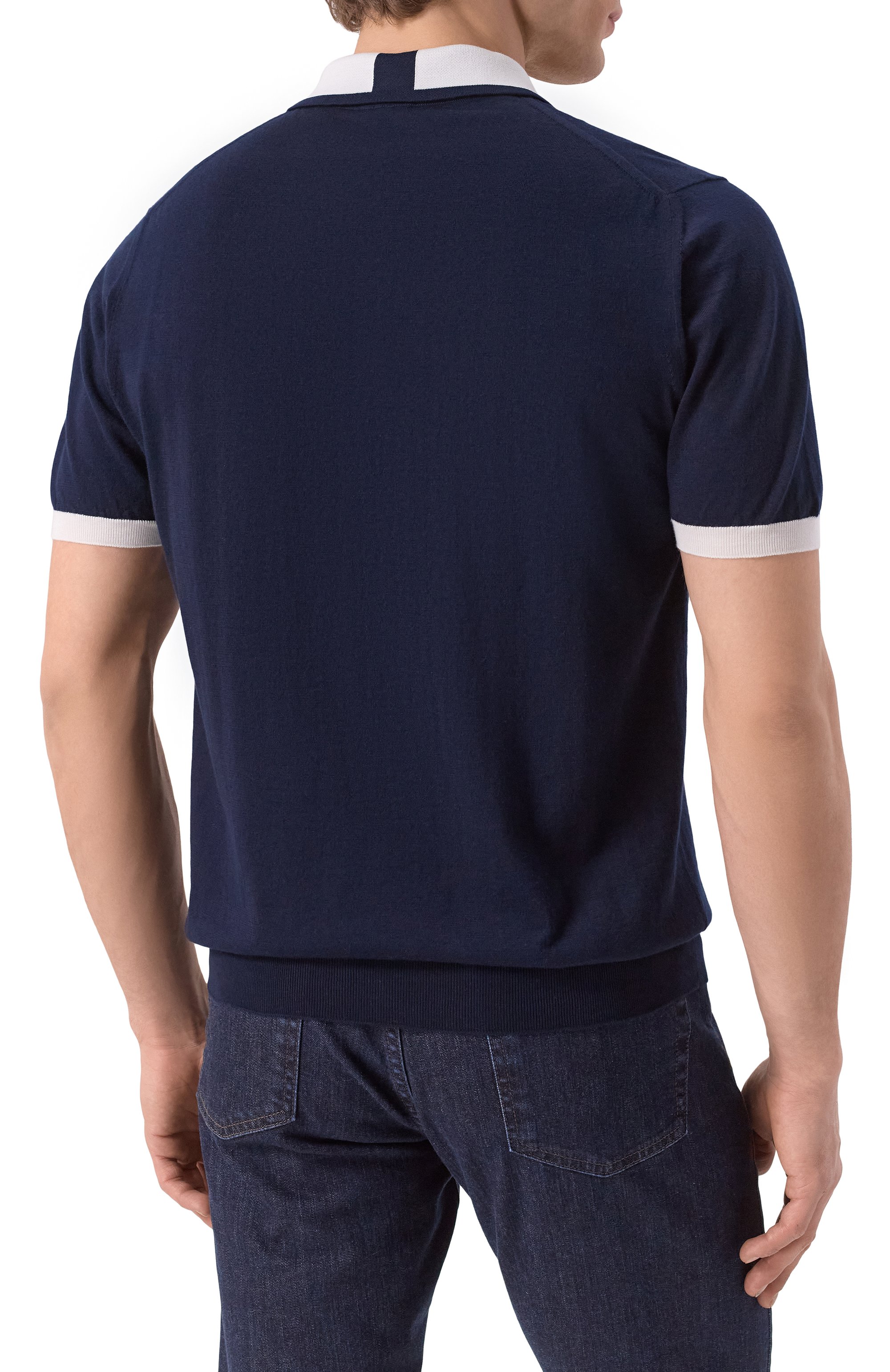 Хлопковое поло KITON, арт. UMK0571V111A, фото 4