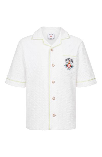 Мужская хлопковая рубашка CASABLANCA, арт. M-SP26-SH-085-03-EX-BC