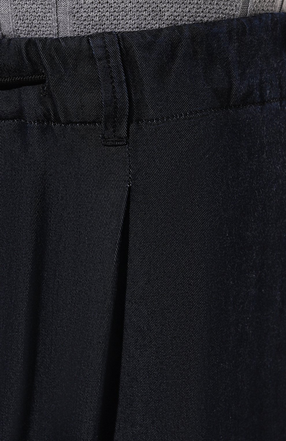 Брюки из лиоцелла GIORGIO ARMANI темно-синего цвета по цене 94600 руб., арт. 3DSP9I/SD4DZ, фото 5 Брюки из лиоцелла GIORGIO ARMANI, арт. 3DSP9I/SD4DZ, фото 5