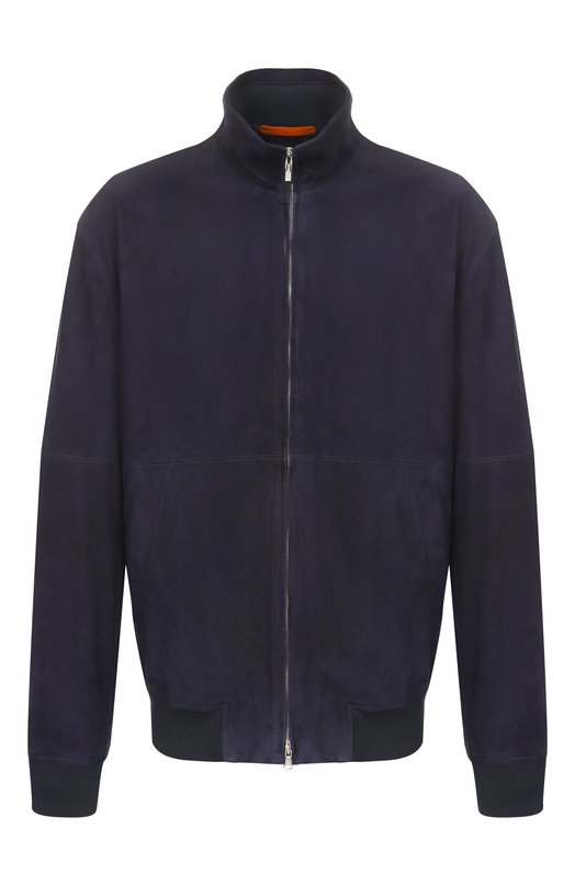 Замшевый бомбер Cortigiani 4AG651 Синий 4AG651